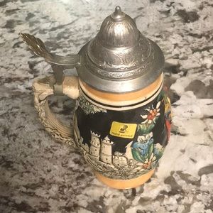 VTG Corzelius German haindpainted Beerstein lid